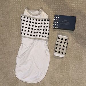 Nanit Breathing Wear newborn starter pack 2 breathing bands + swaddle